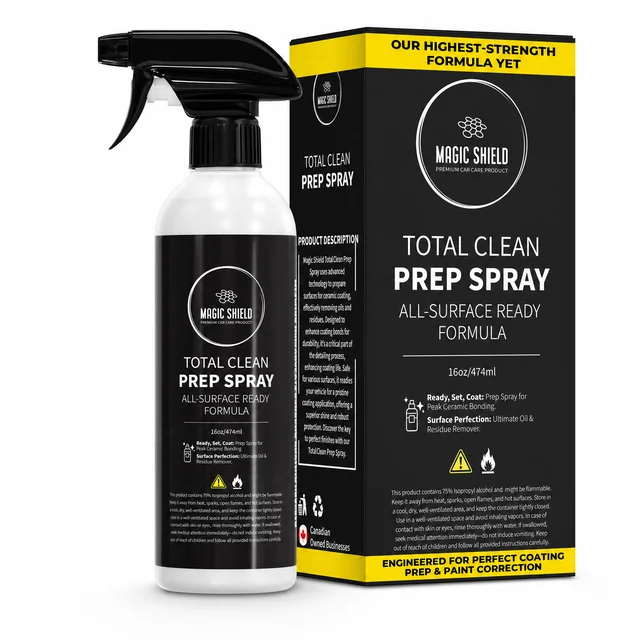 Magic Shield Total Clean Prep Spray bottle and box