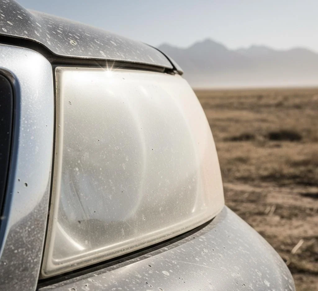 Calgary vehicle paint exposed to gravel, road salt, and changing weather