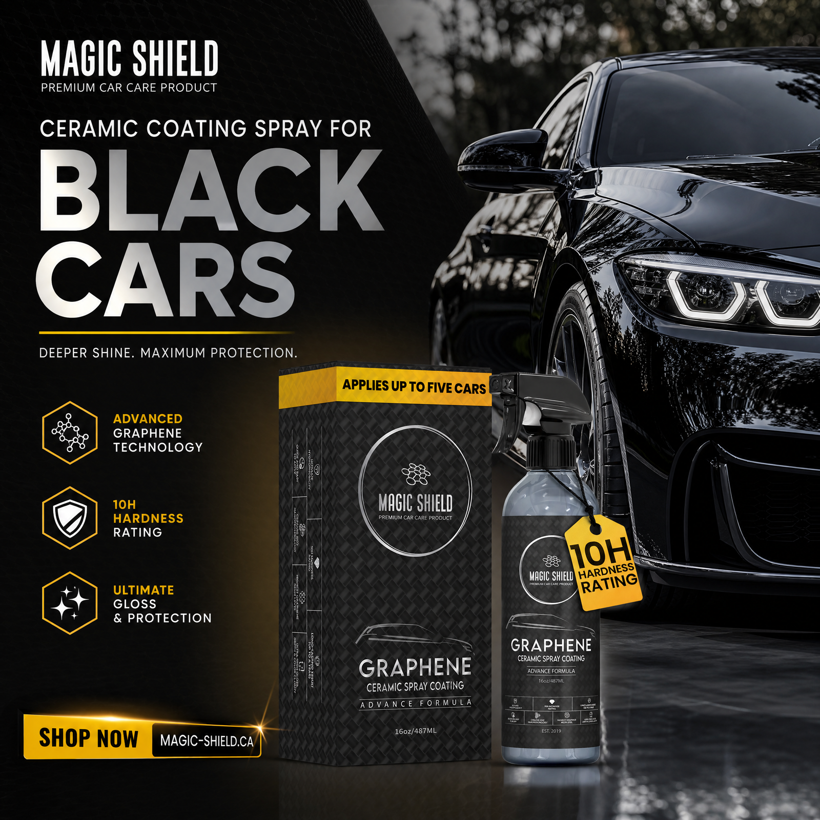 Ceramic Coating Spray for Black Cars