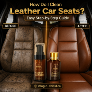 how do I clean leather car seats