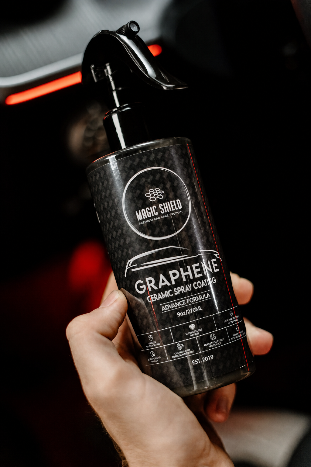 Deep gloss and reflection after Graphene Ceramic Spray Coating